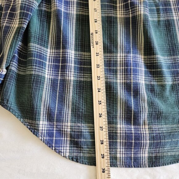 Shirt Mens S Plaid Lot of 2 Tartan Windowpane Long Sleeve Button Down Shirt Hip - Picture 10 of 16